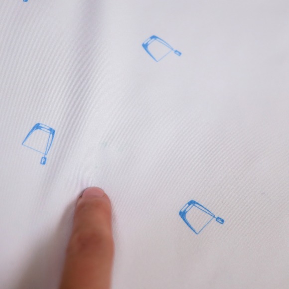 Johnnie O Men's Performance Golf Polo Shirt White Whiskey Glass Print Size XL - Picture 15 of 15